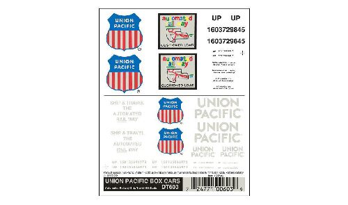 Woodland DT603 Union Pacific Güterwagenbeschriftung H0