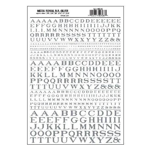 Woodland MG706 Buchstaben,silber