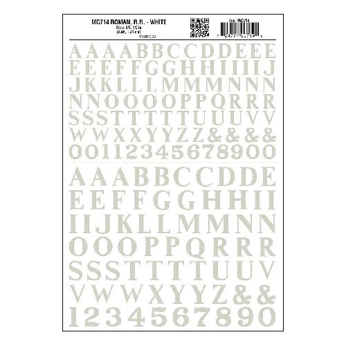 Woodland MG714 Zahlen& Buchstaben,  weiss