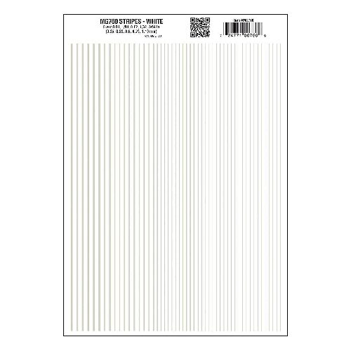 Woodland MG760 Streifen, weiss