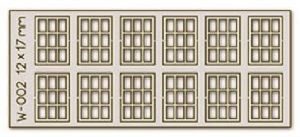 Proses PW-002 12 Stk. Sprossenfenster 9-Scheiben, LC H0