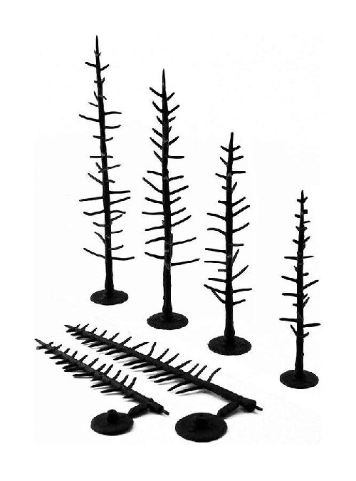 Woodland TR1124 Nadelbäume, biegbar, 70 St. 6-10 cm