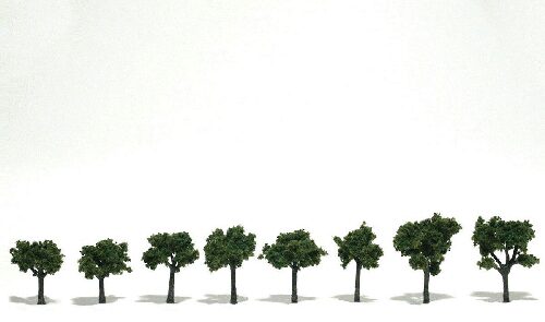 Woodland TR1501 8 Laubbäume mittelgrün    1 -   3 cm
