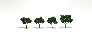 Woodland TR1504 4 Laubbäume mittelgrün    5 -   7 cm